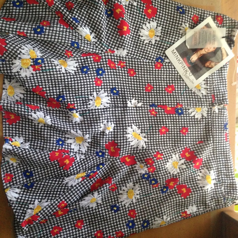 MINKPINK X CHRISTINA PERRI VINTAGE FLORAL SKIRT